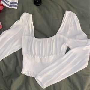 Adorable Light Weight Long Sleeve Crop Top